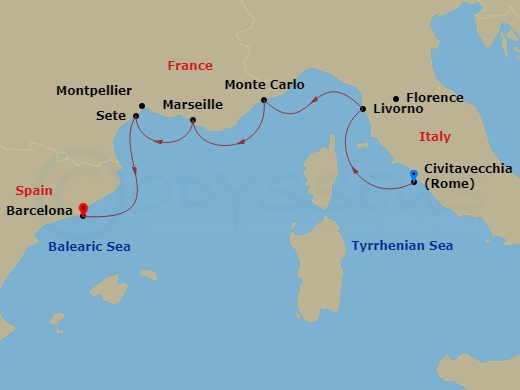map of itinerary