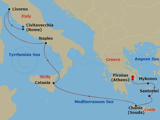 map of itinerary