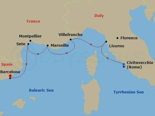 map of itinerary