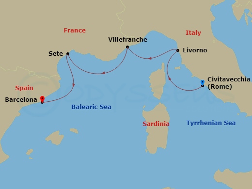 map of itinerary