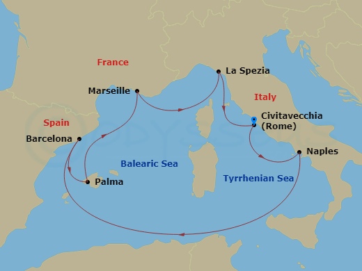 map of itinerary
