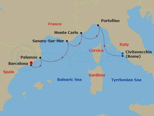 map of itinerary