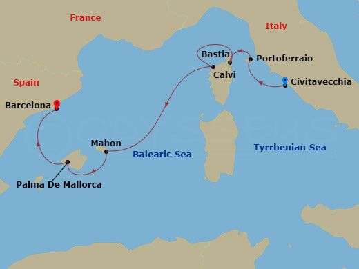 map of itinerary