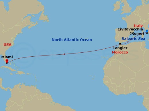 map of itinerary
