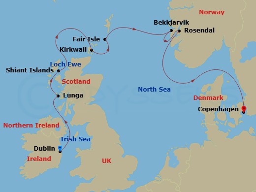 map of itinerary