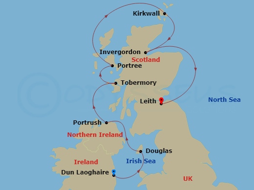 map of itinerary