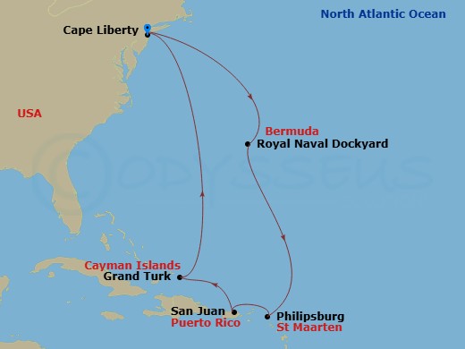 map of itinerary