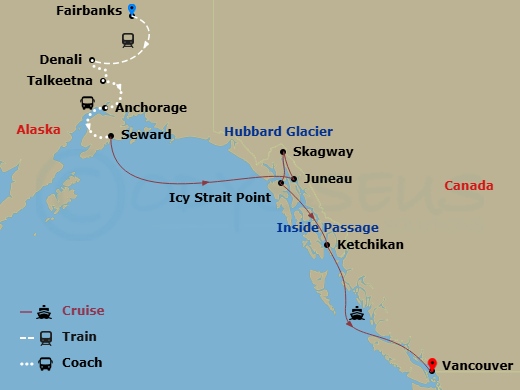 map of itinerary