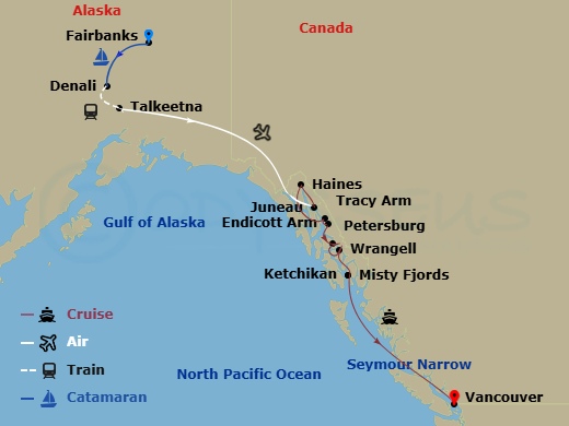map of itinerary