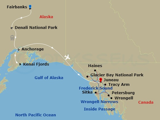 map of itinerary
