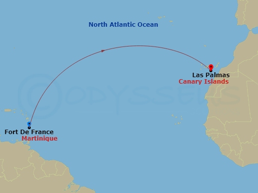 map of itinerary