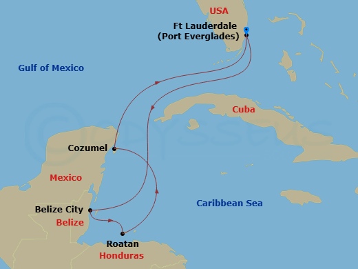map of itinerary