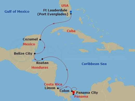 map of itinerary