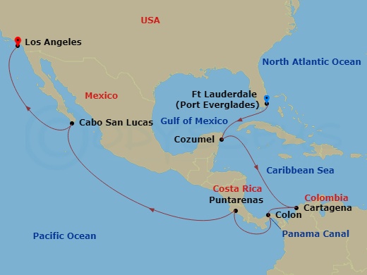 map of itinerary