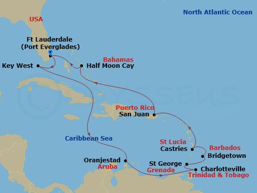map of itinerary
