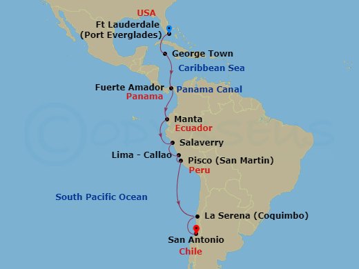 map of itinerary