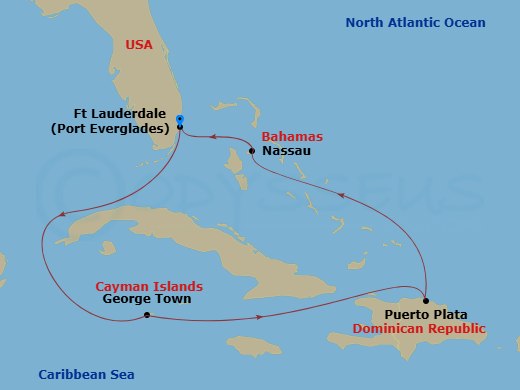 map of itinerary