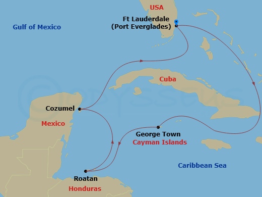map of itinerary