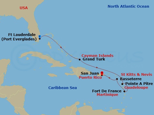 map of itinerary