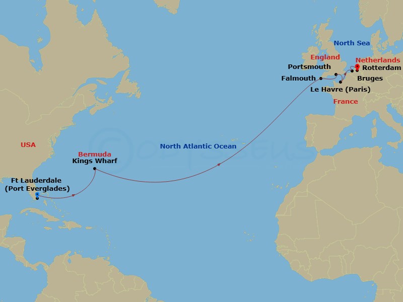 map of itinerary