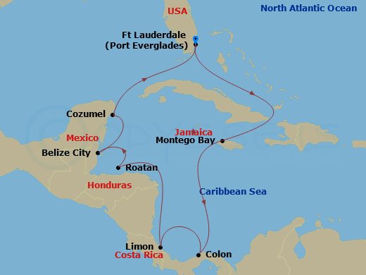 map of itinerary