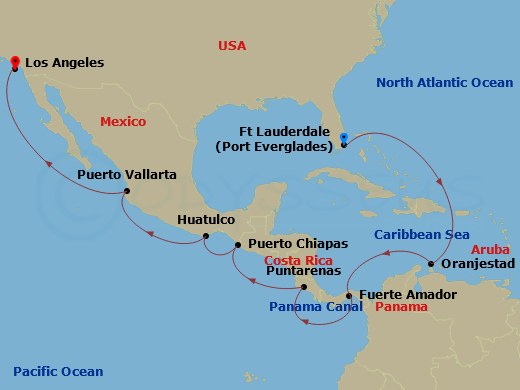 map of itinerary