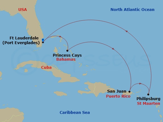 map of itinerary