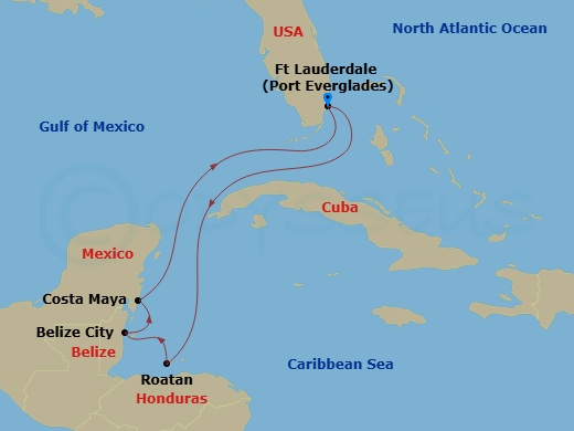 map of itinerary