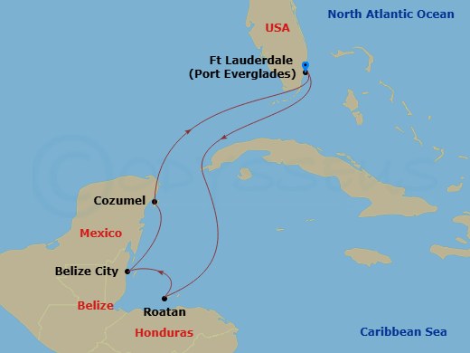 map of itinerary