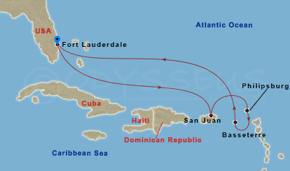 map of itinerary