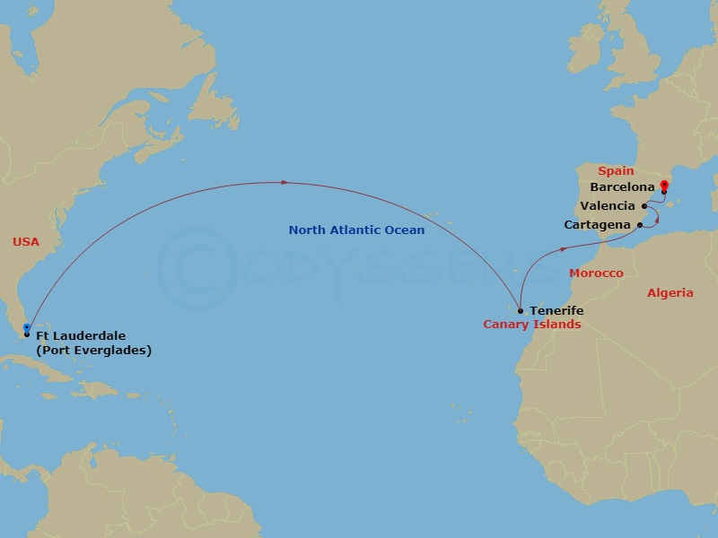 map of itinerary