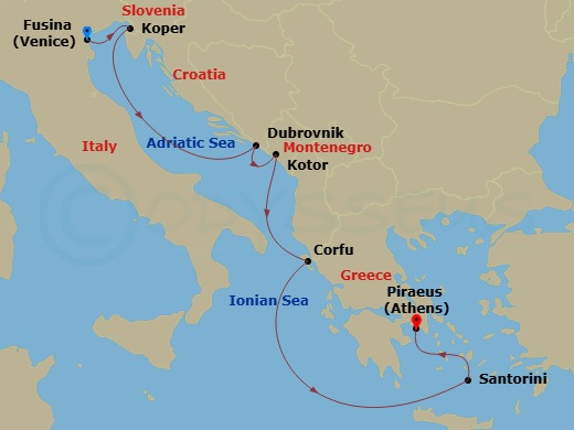 map of itinerary