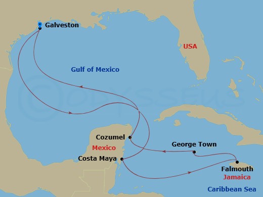 map of itinerary