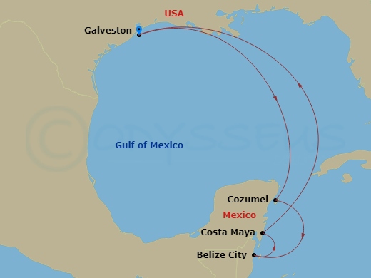 map of itinerary