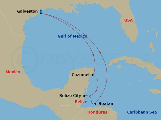 map of itinerary