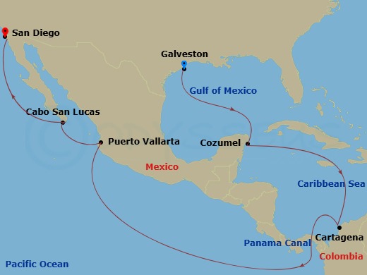 map of itinerary