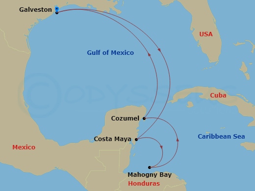 map of itinerary