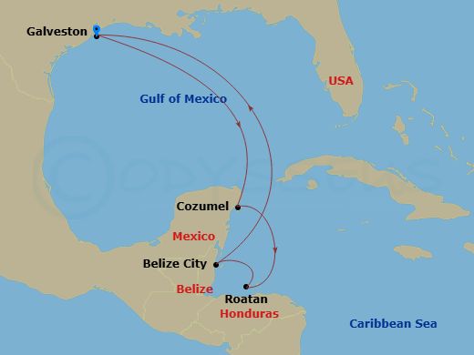 map of itinerary