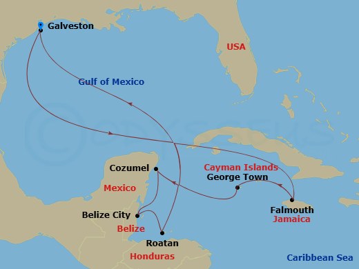 map of itinerary