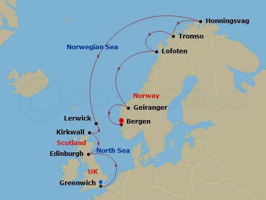map of itinerary