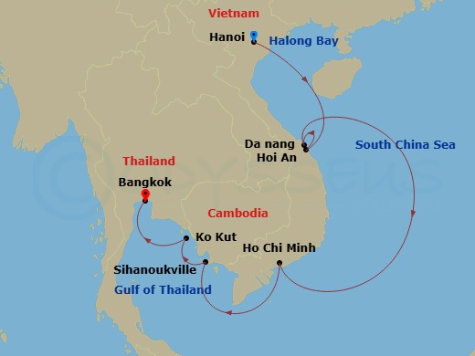 map of itinerary