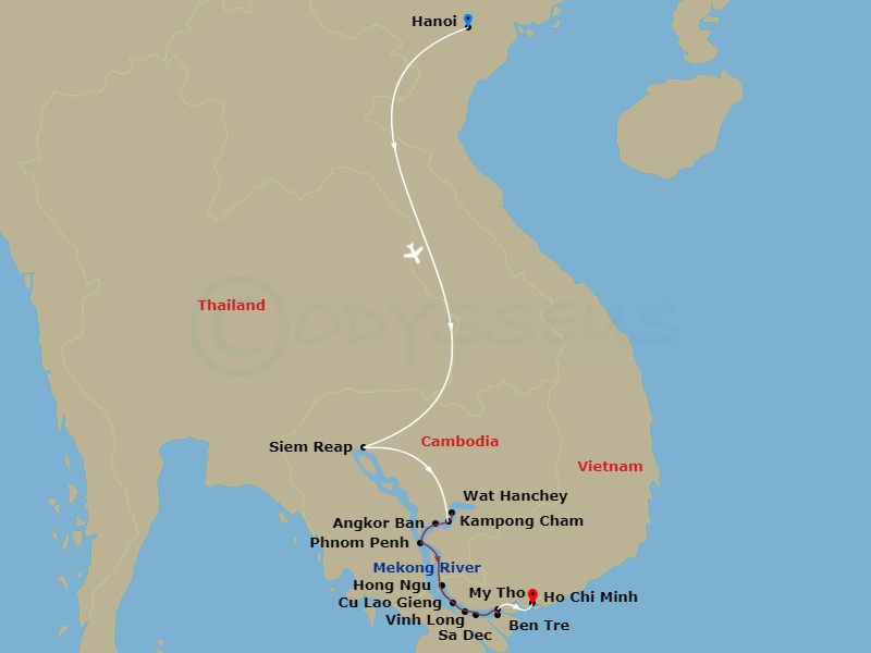 map of itinerary