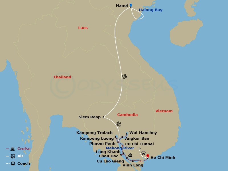 map of itinerary