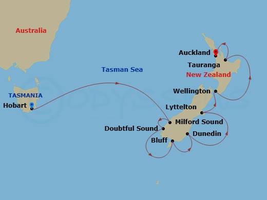 map of itinerary