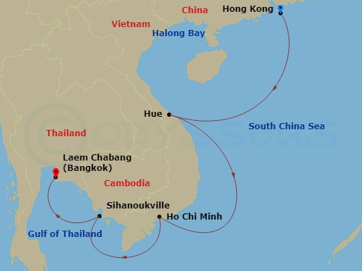map of itinerary