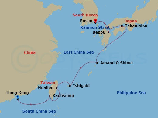 map of itinerary