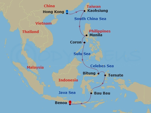 map of itinerary