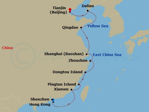 map of itinerary
