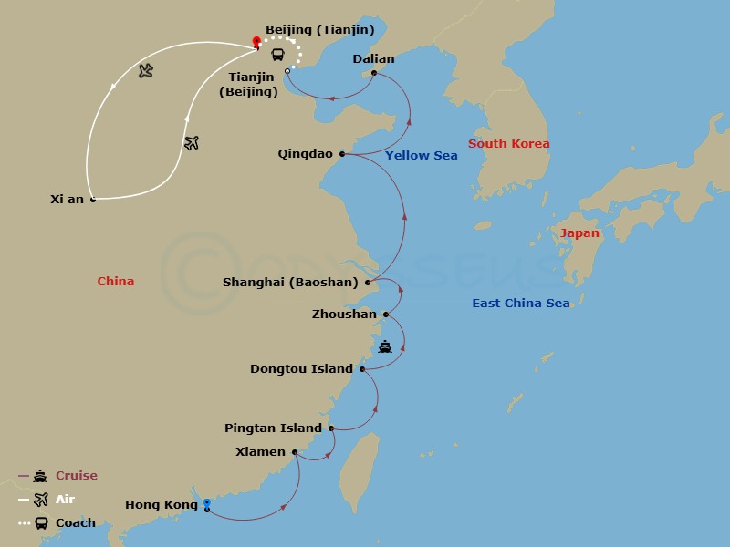 map of itinerary