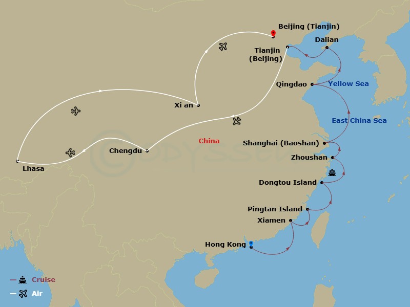 map of itinerary